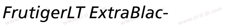 FrutigerLT ExtraBlac字体转换